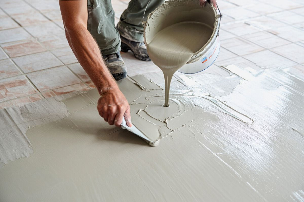 Béton ciré — réalisation C2PI à Parthenay
